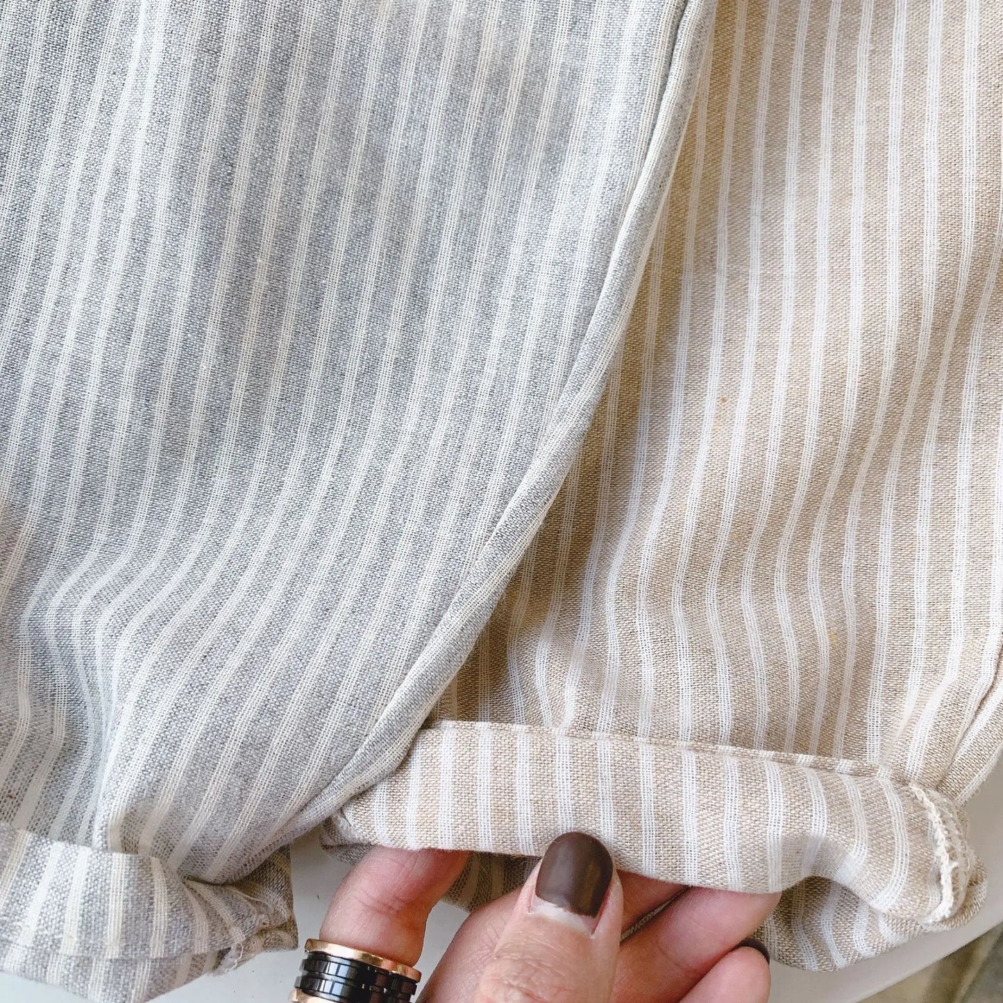 BabyLove Bubebaby Unisex cotton harem pants for children aged 4-6 years. Featuring a striped pattern, elastic waist, and pockets, these regular-fit pants are perfect for all seasons. True to size with a mid-waist design, offering comfort and style for any occasion