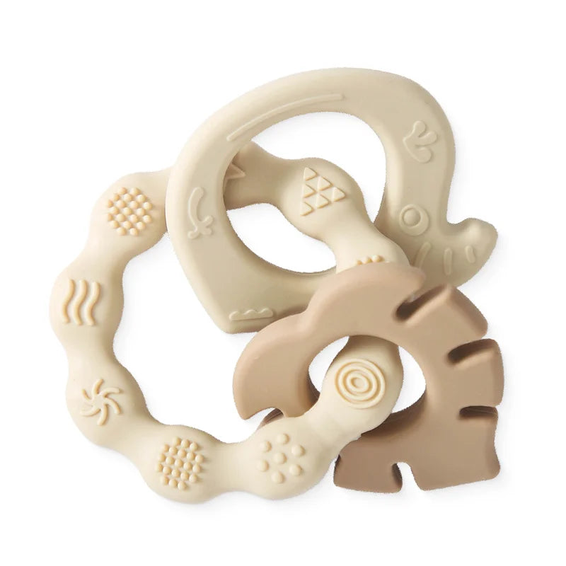 Introducing our Bubebaby Babylove Teether Bracelet, crafted from safe, BPA-free silicone, ideal for ages 0-36 months. This latex, nitrosamine, and phthalate-free teether offers effective tooth care in a fun, cartoon whimsical shape. Available in various colors and sizes, it comes conveniently bagged or boxed for easy gifting.