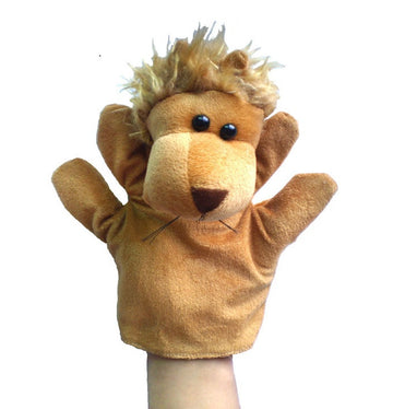 Lion plush animal hand puppet