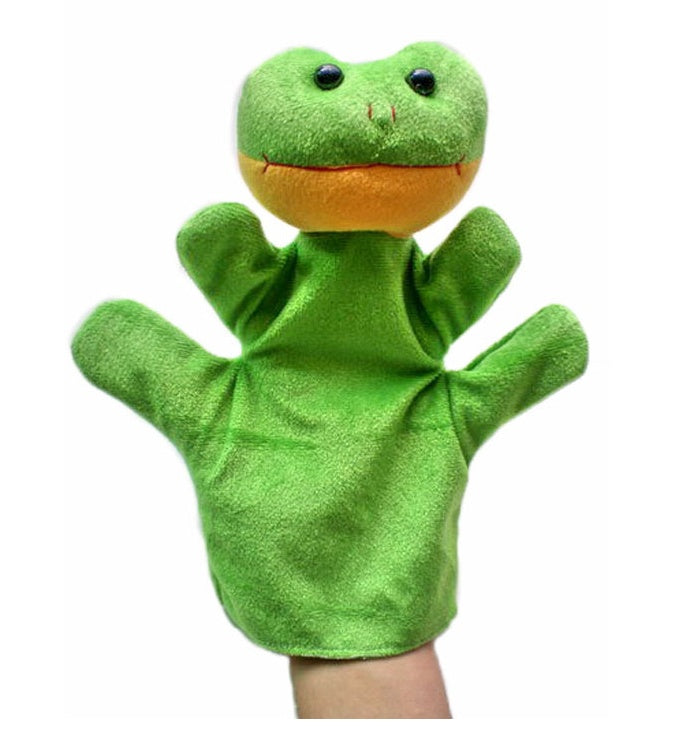 Frog plush animal hand puppet