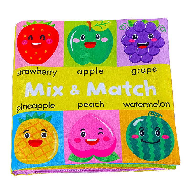 Mix and match baby cloth book, fruit theme
