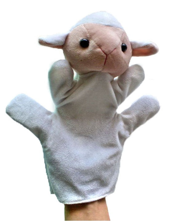 Sheep plush animal hand puppet