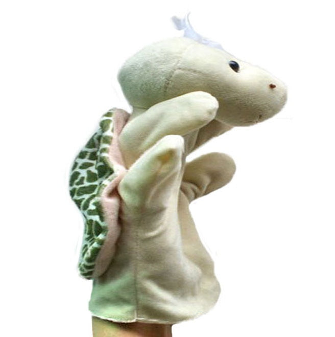Turtle plush animal hand puppet