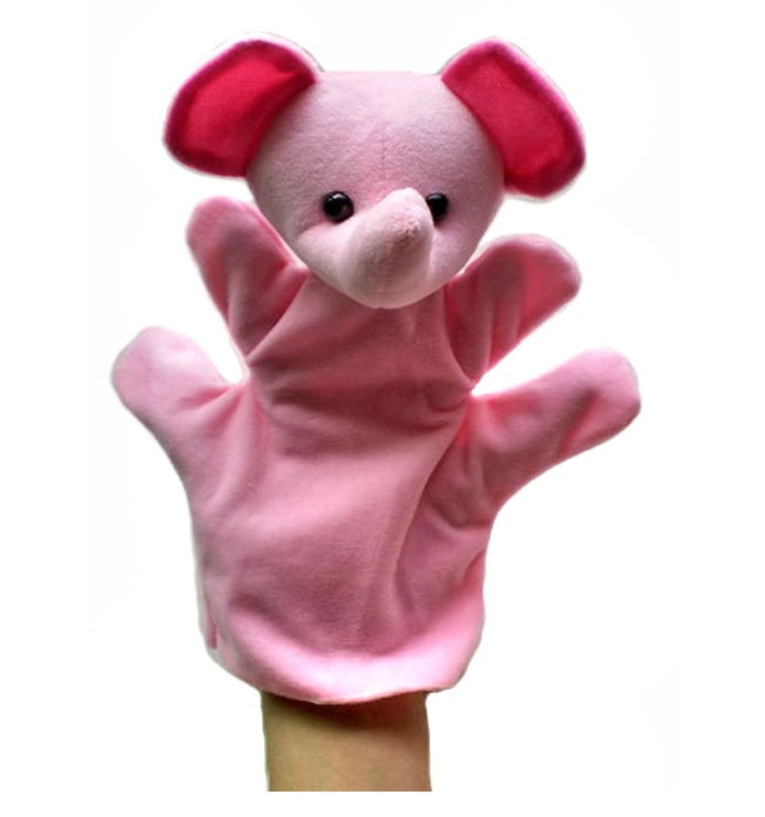 Elephant plush animal hand puppet