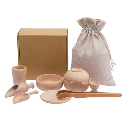 Discover our Babylove CE-certified Wooden Montessori Sand Play Set, ideal for children aged 3-14 years. Made from solid beech wood, this sensory play set includes sand and grain bowl holders, perfect for hands-on, organic learning. Unisex design, always use with adult supervision