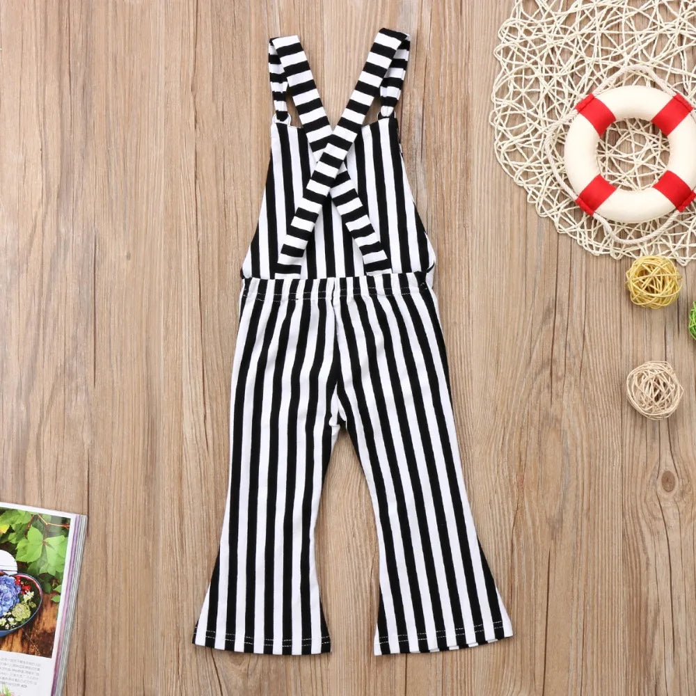 BabyLove Sleeveless Striped Romper at BubeBaby, perfect for baby girls from 0-5 years. Made from a comfy cotton-polyester blend, this versatile romper features a square collar, covered button closure, and short sleeves, ideal for all seasons. 