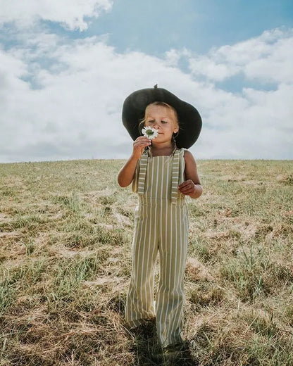 BabyLove Sleeveless Striped Romper at BubeBaby, perfect for baby girls from 0-5 years. Made from a comfy cotton-polyester blend, this versatile romper features a square collar, covered button closure, and short sleeves, ideal for all seasons. 