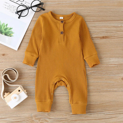 Bubebaby BabyLove Cotton Overall Playsuit with snap buttons along the legs for easy diaper changes. Made from breathable, high-quality cotton for maximum comfort