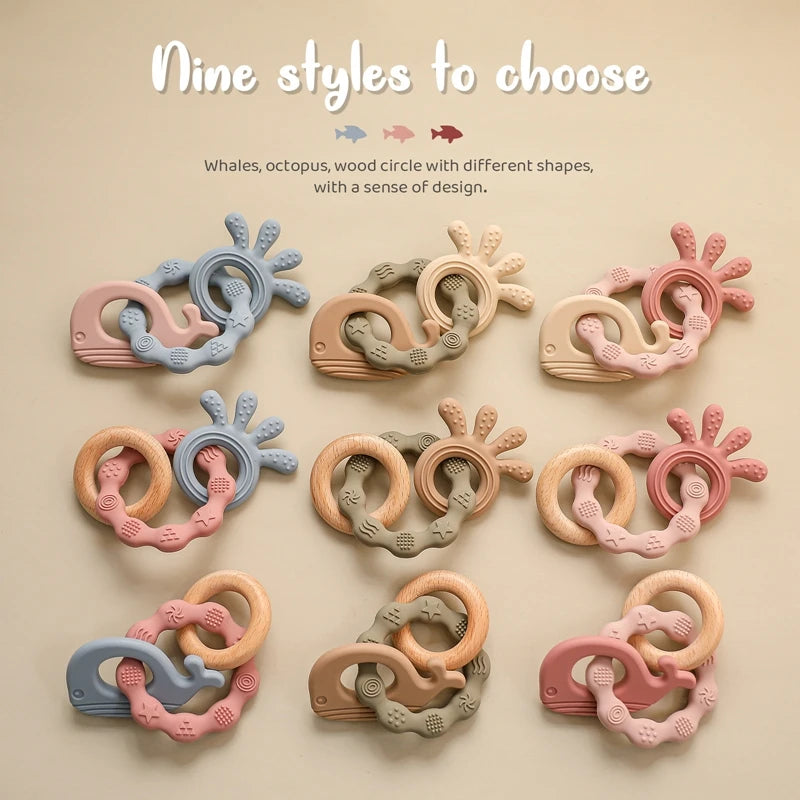 Introducing our Bubebaby Babylove Teether Bracelet, crafted from safe, BPA-free silicone, ideal for ages 0-36 months. This latex, nitrosamine, and phthalate-free teether offers effective tooth care in a fun, cartoon whimsical shape. Available in various colors and sizes, it comes conveniently bagged or boxed for easy gifting.