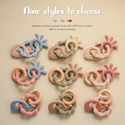 Introducing our Bubebaby Babylove Teether Bracelet, crafted from safe, BPA-free silicone, ideal for ages 0-36 months. This latex, nitrosamine, and phthalate-free teether offers effective tooth care in a fun, cartoon whimsical shape. Available in various colors and sizes, it comes conveniently bagged or boxed for easy gifting.
