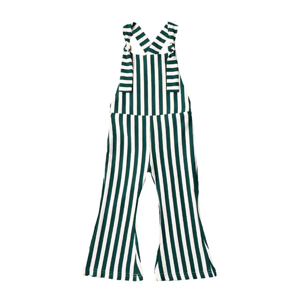 BabyLove Sleeveless Striped Romper at BubeBaby, perfect for baby girls from 0-5 years. Made from a comfy cotton-polyester blend, this versatile romper features a square collar, covered button closure, and short sleeves, ideal for all seasons. 