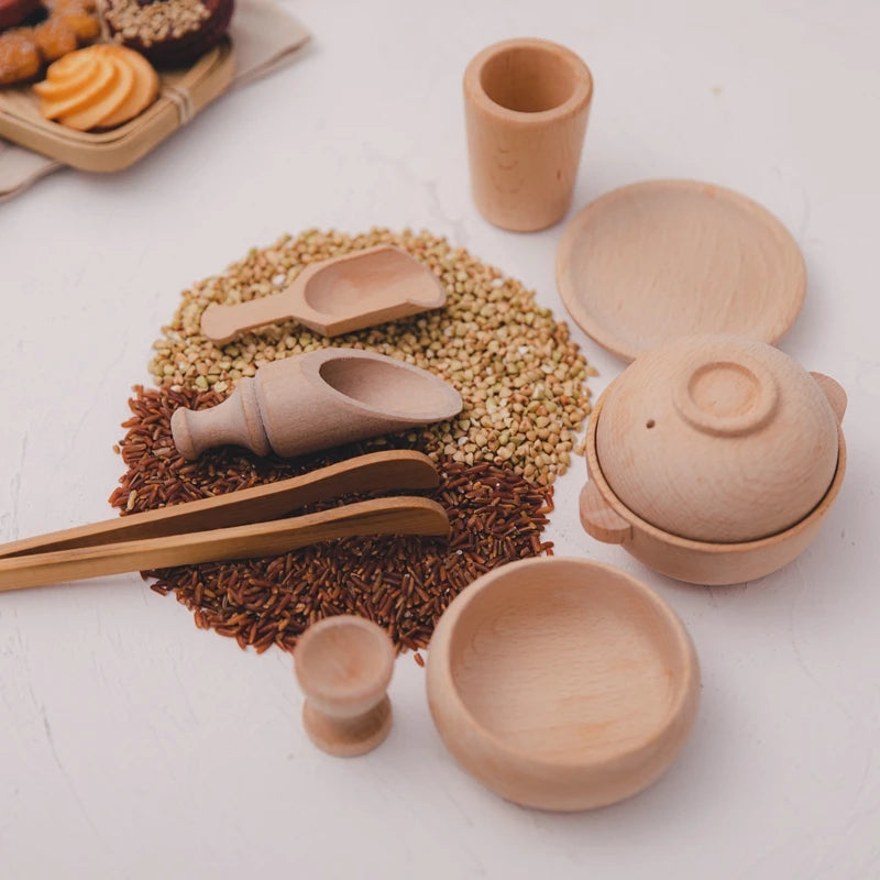 Discover our Babylove CE-certified Wooden Montessori Sand Play Set, ideal for children aged 3-14 years. Made from solid beech wood, this sensory play set includes sand and grain bowl holders, perfect for hands-on, organic learning. Unisex design, always use with adult supervision