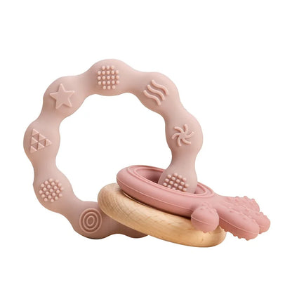 Introducing our Bubebaby Babylove Teether Bracelet, crafted from safe, BPA-free silicone, ideal for ages 0-36 months. This latex, nitrosamine, and phthalate-free teether offers effective tooth care in a fun, cartoon whimsical shape. Available in various colors and sizes, it comes conveniently bagged or boxed for easy gifting.