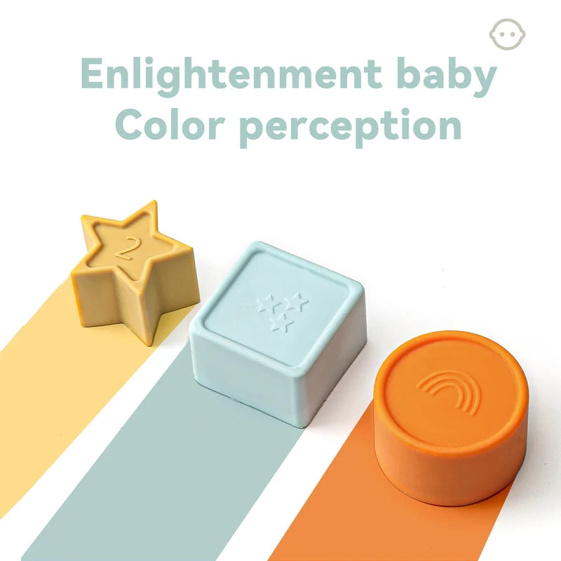 Discover our vibrant Silicone Puzzle/Shapes Puzzle/Stacking Blocks! Perfect for developing fine motor skills and cognitive abilities, this CE-certified toy is made from flexible, durable silicone. Engage your little one with colorful shapes and promote creativity through stacking fun! Safe, exciting, and designed for endless play!