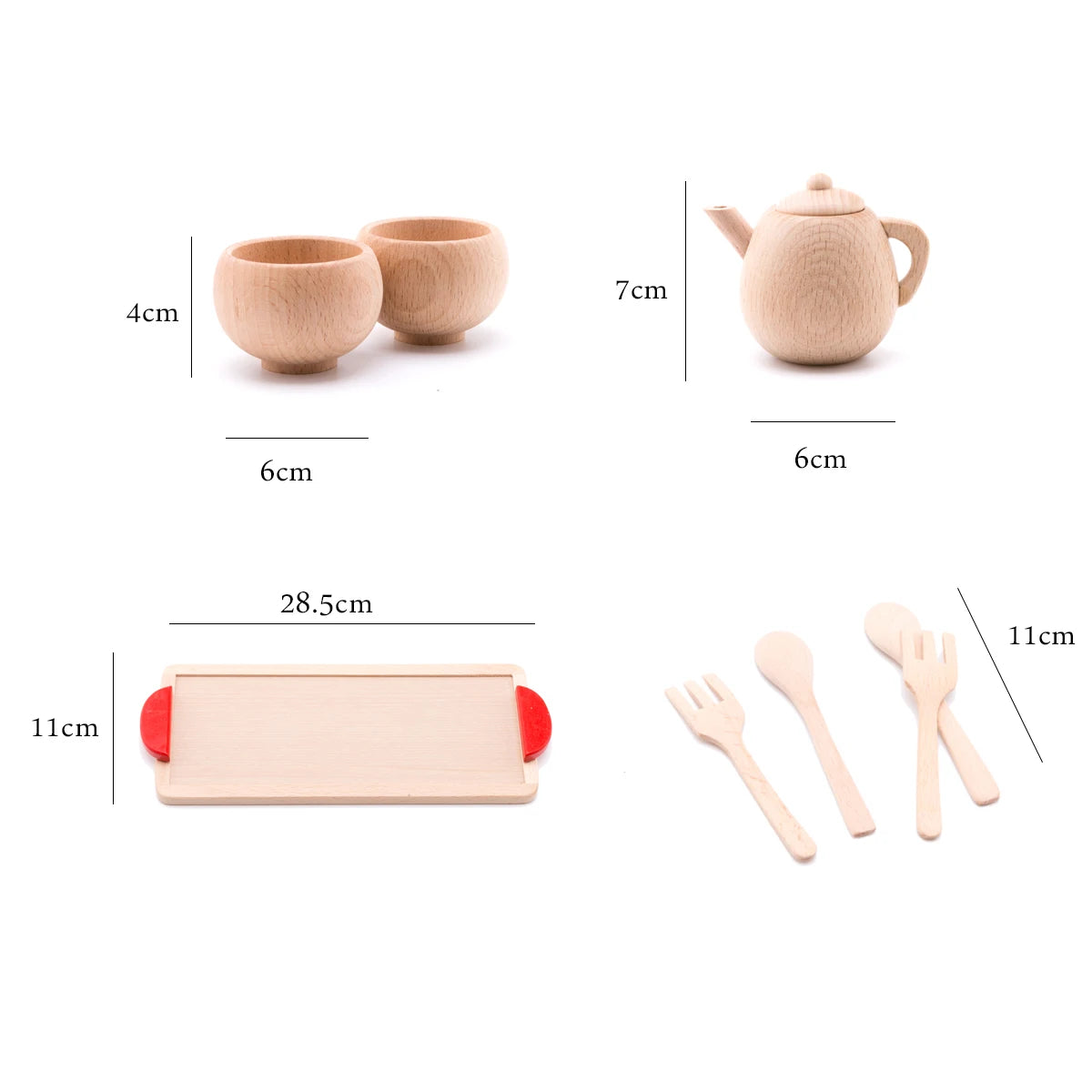 Explore our Babylove Wooden Montessori Tea Set, crafted from organic solid beech wood for sensory play. Suitable for children ages 3-14, CE-certified, and designed with no sharp edges for safe, supervised fun. Unisex and eco-friendly, perfect for imaginative and educational play