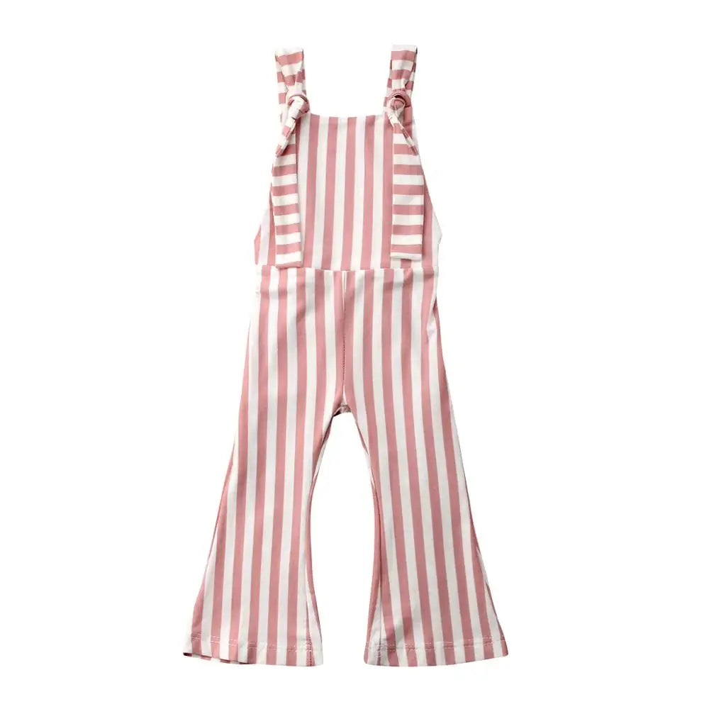 BabyLove Sleeveless Striped Romper at BubeBaby, perfect for baby girls from 0-5 years. Made from a comfy cotton-polyester blend, this versatile romper features a square collar, covered button closure, and short sleeves, ideal for all seasons. 
