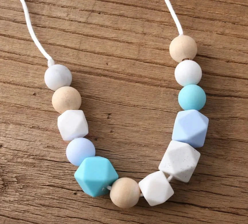 Discover our BabyLove Silicone Teether Beads, crafted from food-grade silicone and free from BPA, PVC, latex, phthalates, and nitrosamines. Soft, safe, and non-toxic, these teething beads are ideal for babies 0-12 months. Perfect for soothing gums and versatile as teething toys or necklace beads. PLEASE NOTE, all LOOSE beads are a CHOKING HAZARD and need to be threaded on an anti-break NYLON THREAD!