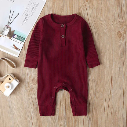 Bubebaby BabyLove Cotton Overall Playsuit with snap buttons along the legs for easy diaper changes. Made from breathable, high-quality cotton for maximum comfort