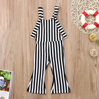 BabyLove Sleeveless Striped Romper at BubeBaby, perfect for baby girls from 0-5 years. Made from a comfy cotton-polyester blend, this versatile romper features a square collar, covered button closure, and short sleeves, ideal for all seasons. 