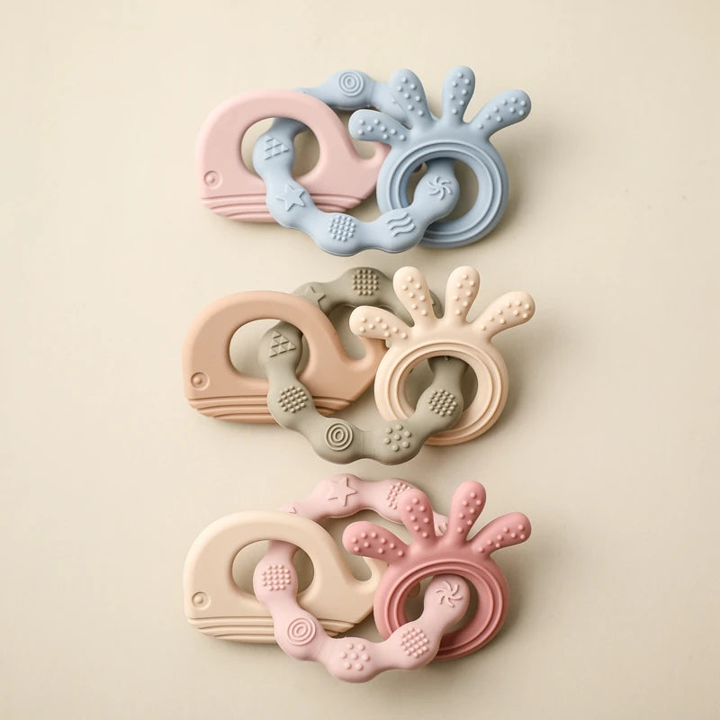 Introducing our Bubebaby Babylove Teether Bracelet, crafted from safe, BPA-free silicone, ideal for ages 0-36 months. This latex, nitrosamine, and phthalate-free teether offers effective tooth care in a fun, cartoon whimsical shape. Available in various colors and sizes, it comes conveniently bagged or boxed for easy gifting