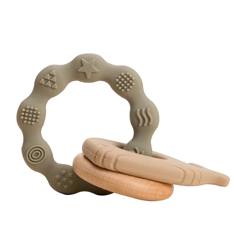 Introducing our Bubebaby Babylove Teether Bracelet, crafted from safe, BPA-free silicone, ideal for ages 0-36 months. This latex, nitrosamine, and phthalate-free teether offers effective tooth care in a fun, cartoon whimsical shape. Available in various colors and sizes, it comes conveniently bagged or boxed for easy gifting.