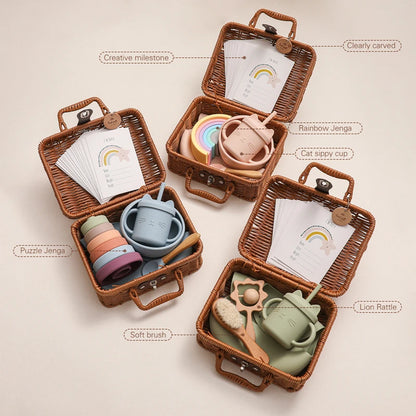 Discover the Montessori BabyLove Vintage Tableware Set at BubeBaby. This unisex set is perfect for infants and toddlers. Ideal for ages 0-24 months, it includes everything needed for stylish and functional mealtimes. Shop now for high-quality, vintage-inspired tableware for your little one