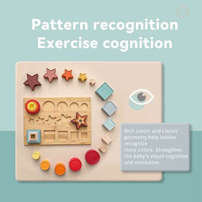 Discover our vibrant Silicone Puzzle/Shapes Puzzle/Stacking Blocks! Perfect for developing fine motor skills and cognitive abilities, this CE-certified toy is made from flexible, durable silicone. Engage your little one with colorful shapes and promote creativity through stacking fun! Safe, exciting, and designed for endless play!