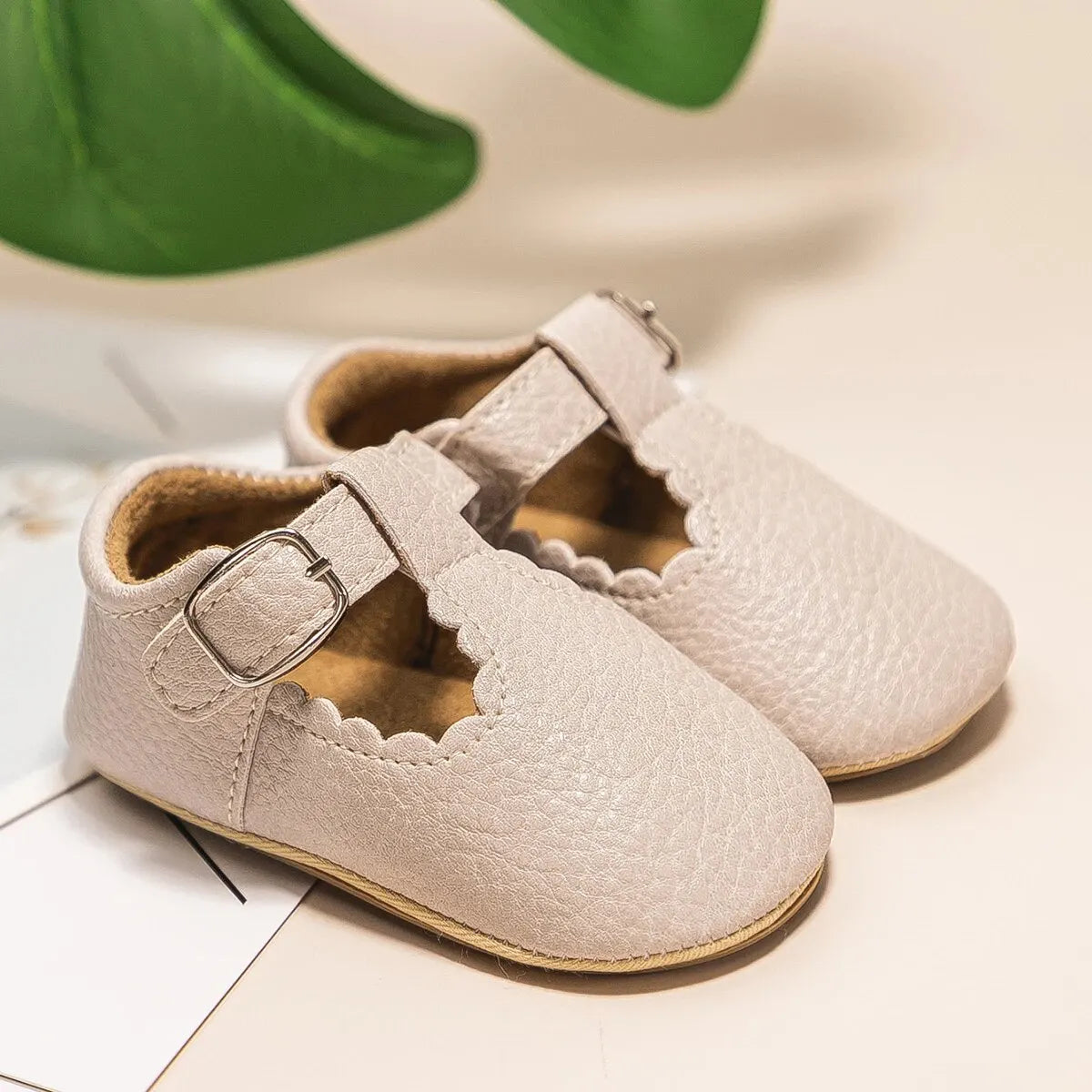 Bubebaby BabyLove faux leather dress shoes in a classic look. The shoes feature a sleek, polished design perfect for special occasions or formal wear. With a soft, cushioned interior for comfort