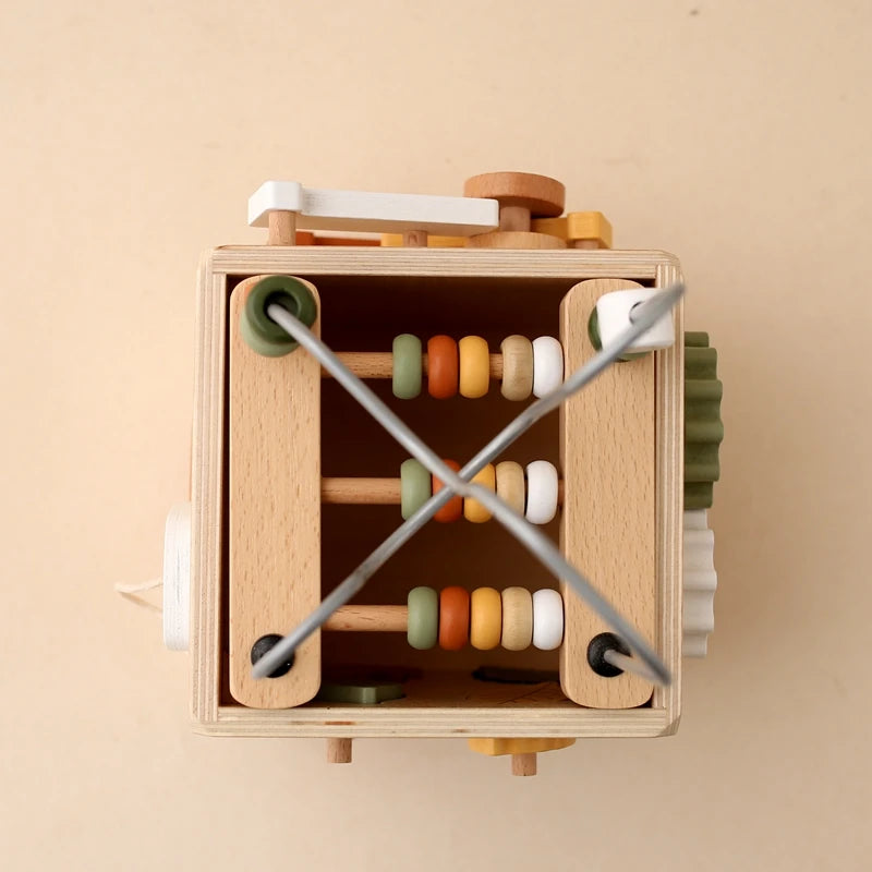 Montessori Multifunctional Forest Adventure Play Set With Gears and Shapes