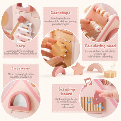 Explore our BabyLove Europe-certified (CE) Montessori Wooden Toys for children aged 3-6 years at Bubebaby. This multifunctional, five-in-one educational toy is designed to enhance hand-eye coordination, fine motor skills, logical thinking, and spatial imagination. Available for both direct sales and wholesale.