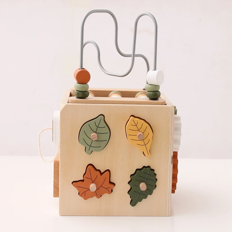 Montessori Multifunctional Forest Adventure Play Set With Gears and Shapes
