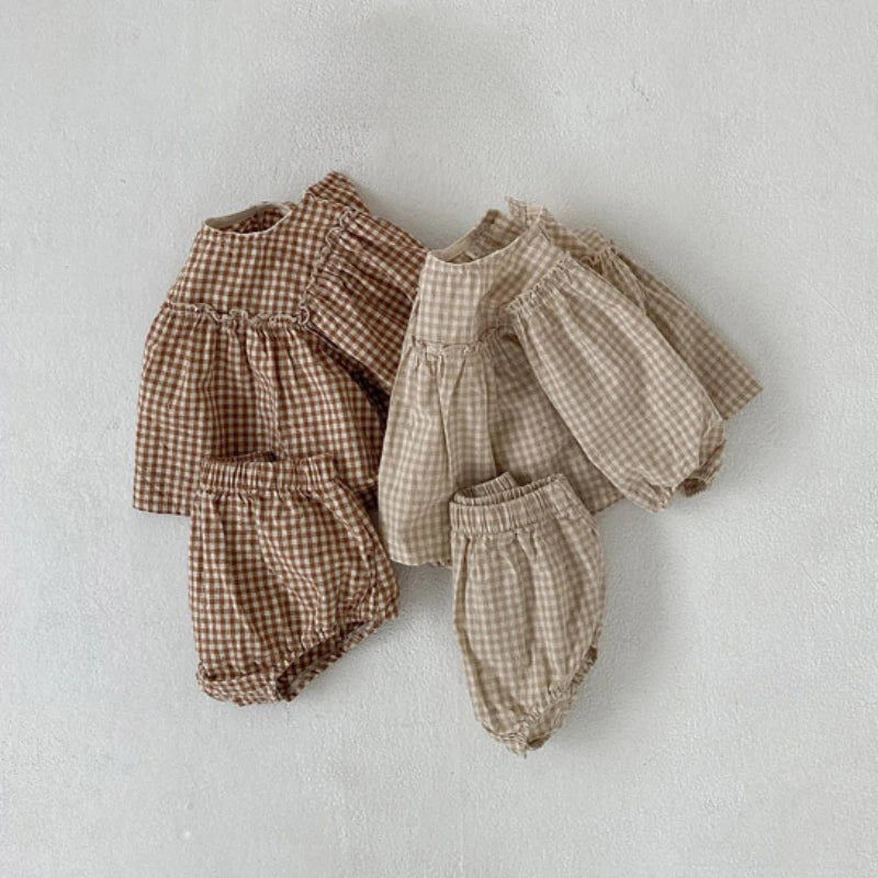 A boho inspired festive 2 piece matching set from Bubebaby BabyLove, featuring tranquil calming colors suitable for babies perfect for holiday celebrations