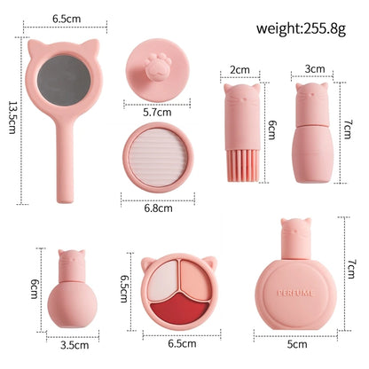 Discover our CE-certified silicone makeup cosmetics set, perfect for ages 3-6. Safe and chemical-free, this play set encourages creativity and imaginative play, allowing little ones to explore their style in a fun, secure way. Ideal for budding beauty enthusiasts