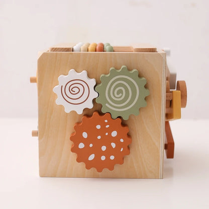 Montessori Multifunctional Forest Adventure Play Set With Gears and Shapes