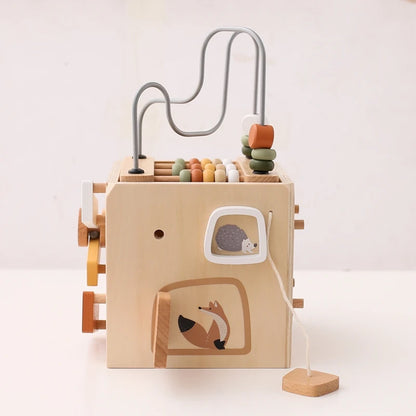 Montessori Multifunctional Forest Adventure Play Set With Gears and Shapes