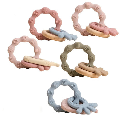 Introducing our Bubebaby Babylove Teether Bracelet, crafted from safe, BPA-free silicone, ideal for ages 0-36 months. This latex, nitrosamine, and phthalate-free teether offers effective tooth care in a fun, cartoon whimsical shape. Available in various colors and sizes, it comes conveniently bagged or boxed for easy gifting.