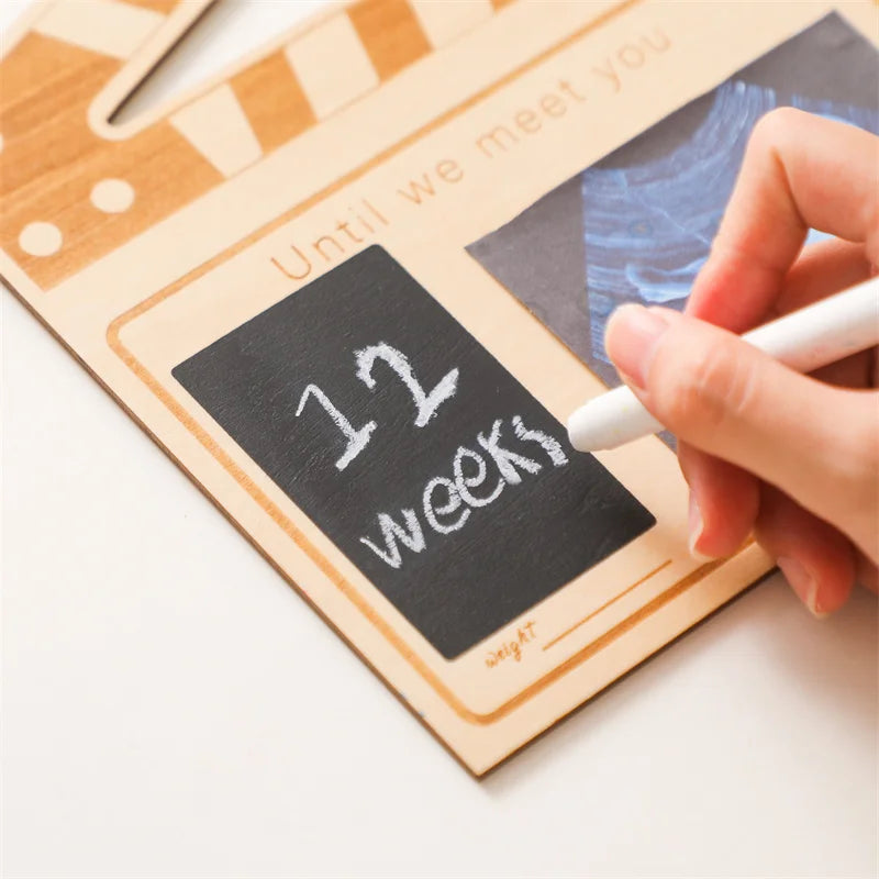 Wooden Chalkboard Milestone Memory Board