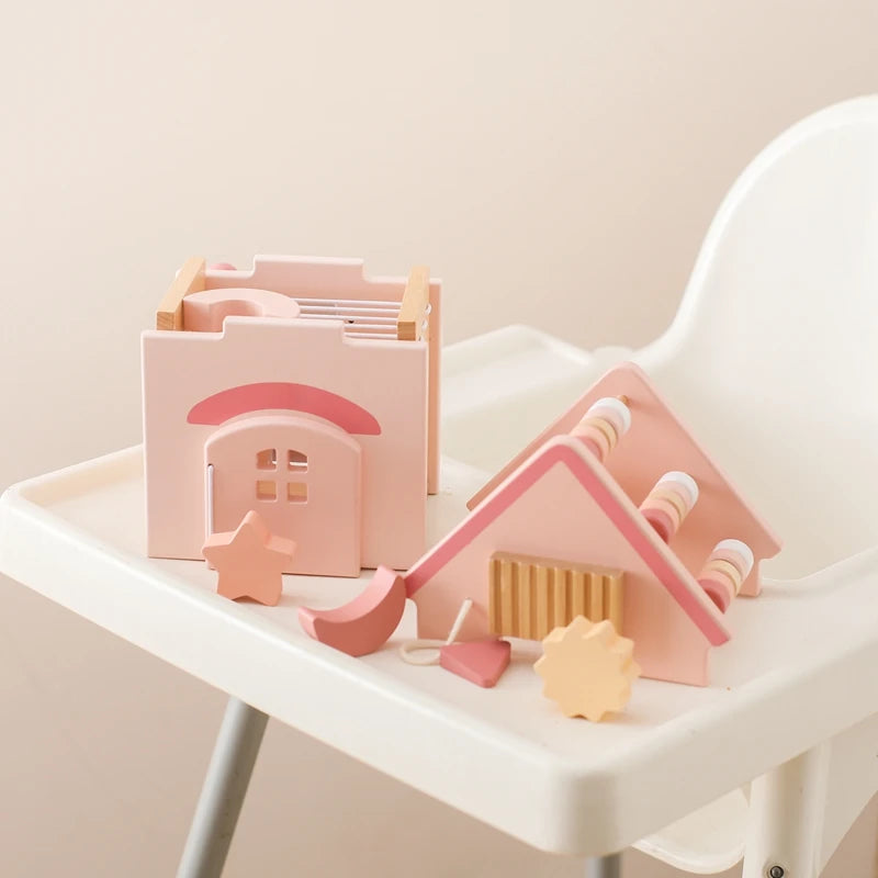 Explore our BabyLove Europe-certified (CE) Montessori Wooden Toys for children aged 3-6 years at Bubebaby. This multifunctional, five-in-one educational toy is designed to enhance hand-eye coordination, fine motor skills, logical thinking, and spatial imagination. Available for both direct sales and wholesale.