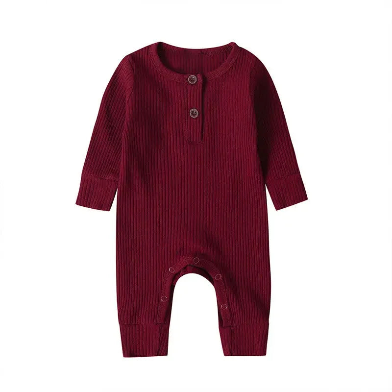 Bubebaby BabyLove Cotton Overall Playsuit with snap buttons along the legs for easy diaper changes. Made from breathable, high-quality cotton for maximum comfort