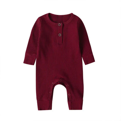 Bubebaby BabyLove Cotton Overall Playsuit with snap buttons along the legs for easy diaper changes. Made from breathable, high-quality cotton for maximum comfort