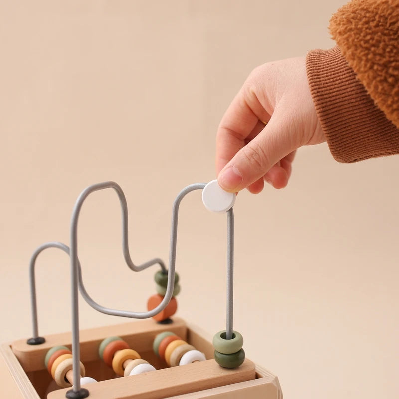 Montessori Multifunctional Forest Adventure Play Set With Gears and Shapes