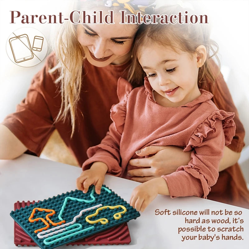 Discover the Bubebaby Babylove Montessori Sensory Board, designed for infants aged 0-3 years. Crafted from safe, high-quality silicone, this engaging sensory board allows little ones to explore shapes and images, fostering creativity and development. CE certified for safety, it’s the perfect addition to your child’s playtime. Shop now for a fun and educational experience
