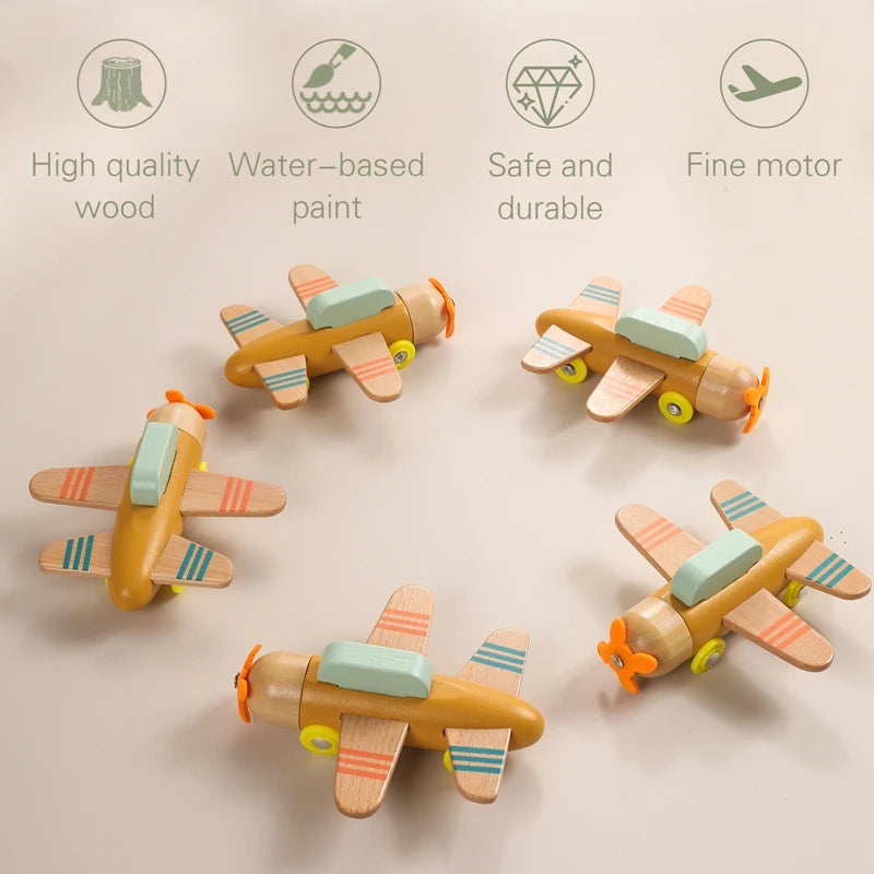 American Montessori International Wooden Airplane