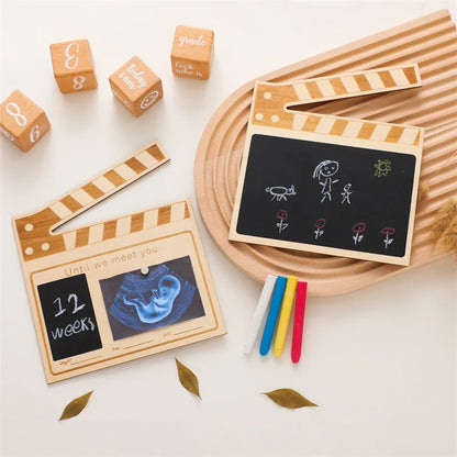 Wooden Chalkboard Milestone Memory Board