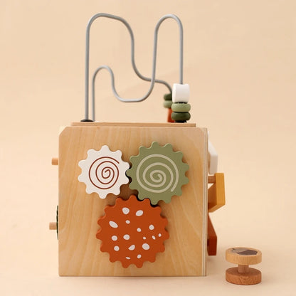 Montessori Multifunctional Forest Adventure Play Set With Gears and Shapes