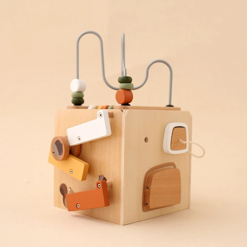 Montessori Multifunctional Forest Adventure Play Set With Gears and Shapes