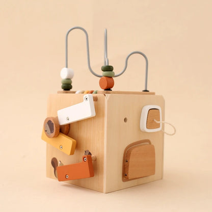 Montessori Multifunctional Forest Adventure Play Set With Gears and Shapes