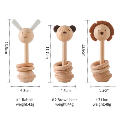 Explore our natural wood geometric rattle from Bubebaby BabyLove, designed for babies aged 0-36 months. CE-certified and crafted from high-quality wood, this unisex rattle features a variety of geometric shapes. Perfect for early sensory development and safe for all little ones