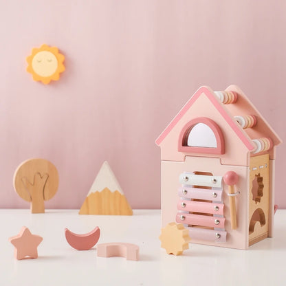 Explore our BabyLove Europe-certified (CE) Montessori Wooden Toys for children aged 3-6 years at Bubebaby. This multifunctional, five-in-one educational toy is designed to enhance hand-eye coordination, fine motor skills, logical thinking, and spatial imagination. Available for both direct sales and wholesale.