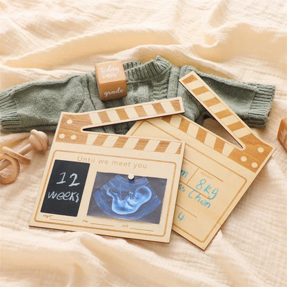 Wooden Chalkboard Milestone Memory Board